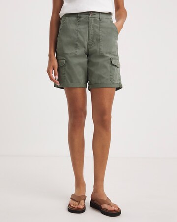 Khaki Soft Cargo Shorts