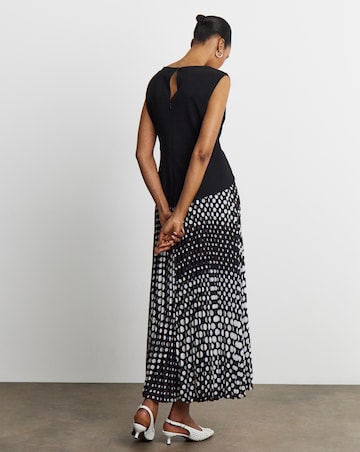 Joanna Hope Chiffon Skirt Jersey Dress