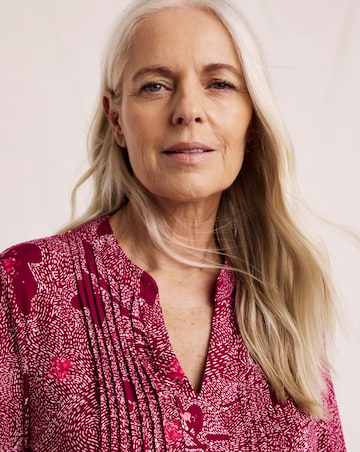 Julipa Pintuck Printed Top