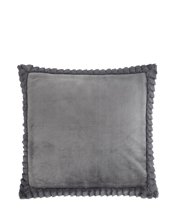 Catherine Lansfield Velvet Faux Fur Cosy Cushion