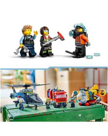 LEGO City Helicopter, Fire Engine & Submarine Remix 60462