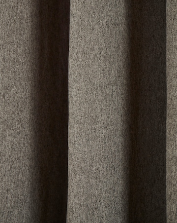 Brushed Pair of Eyelet Curtains