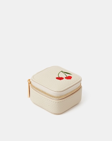 Accessorize Cherry Embroidered Travel Jewellery Box