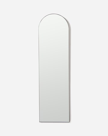Black Slim Arched Leaner Mirror