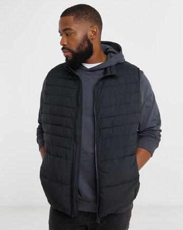 Jack & Jones State Packable Puffer Gilet - Black