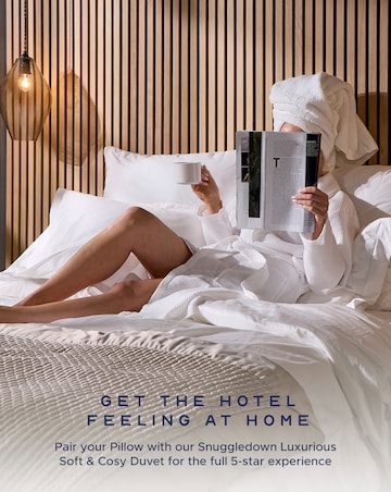 Snuggledown Luxury Cotton Quilted Firm Support Pillows - 2 Pack