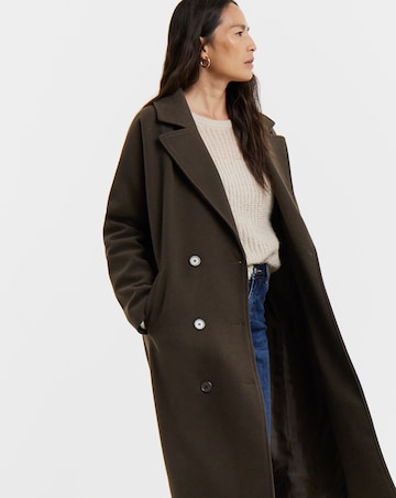 Chocolate Relaxed Oversized Maxi Coat