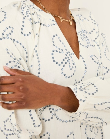 FatFace Frill Embroidery Tunic