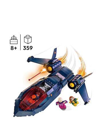 LEGO Marvel X-Men X-Jet Buildable Toy Plane Model Kit 76281