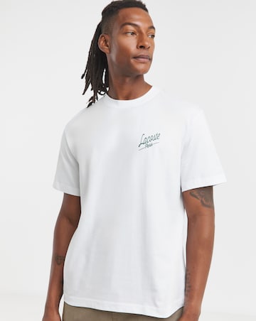 Lacoste Short Sleeve Back Graphic T-Shirt - White