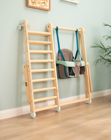 TP Active Tots Wooden Swing & Climb Frame