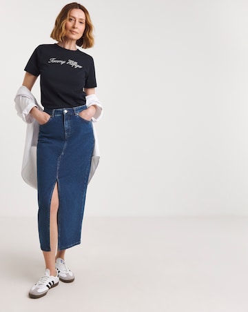 Tommy Hilfiger Slim Script Crew Neck T-Shirt