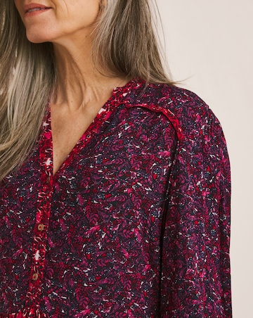 Julipa Mixed Print Tiered Midi Dress