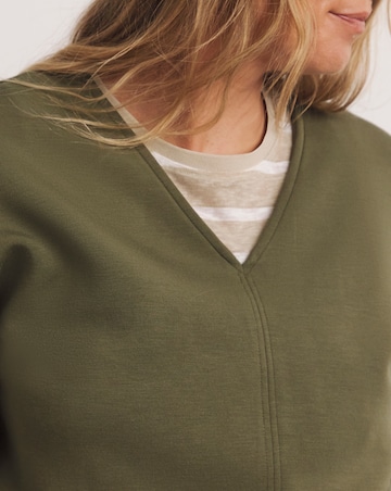 Anthology V-Neck Modal Longline Sweatshirt