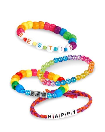 Shimmer 'N' Sparkle ABC Fashion Bead Bracelets