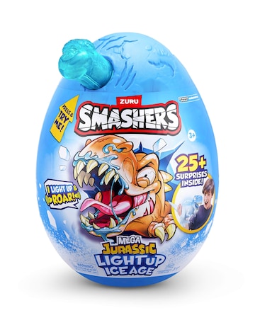 Smashers Dino Ice Age Light Up Surprise Unboxing Mega Egg