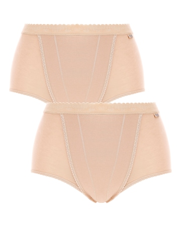 Sloggi (2 Pack) Light Control Maxi Knickers Skin