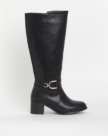 Cushion Walk Block Heel Boot E Fit