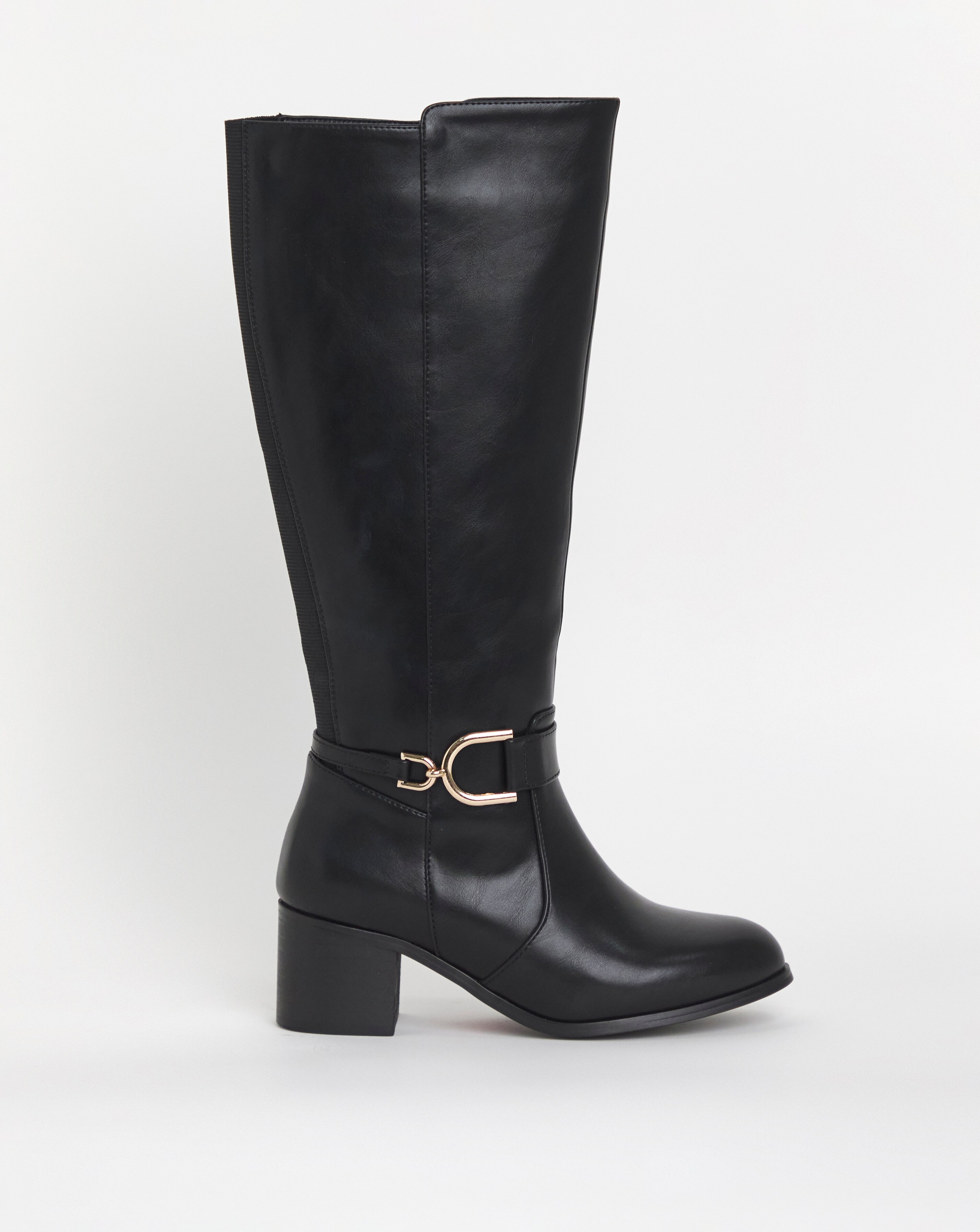 Cushion Walk Block Heel Boot E Fit