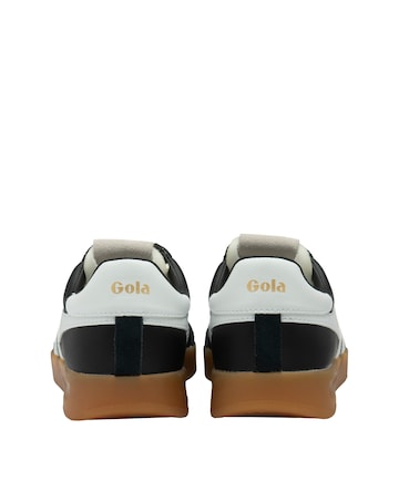 Gola Cyclone Leather Trainers - Black/White/Gum