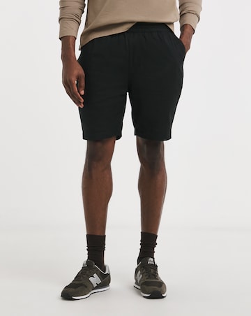 Linen Blend Elasticated Drawcord Short