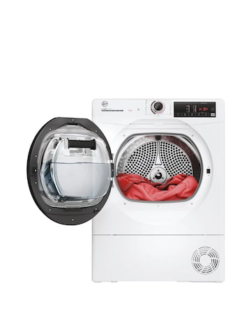 Hoover H-Dry 350 HRE H10N2TBE-80 10kg Heat Pump Dryer - White + Installation