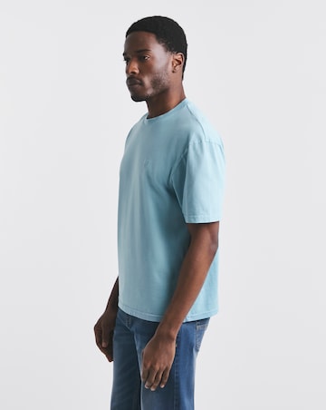 Union Garment Dyed T-Shirt- Washed Blue