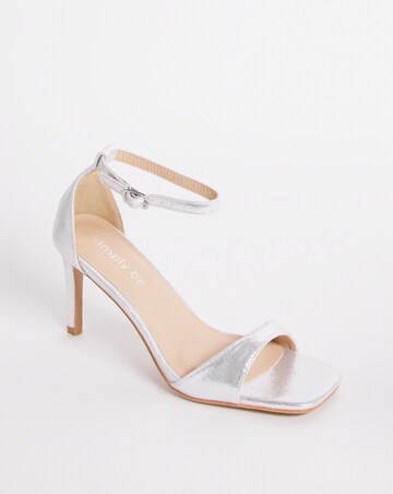 Savona Metallic Barely There Heeled Sandals Ex Wide Fit