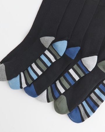 6 Pack Multi Cushion Sole Socks