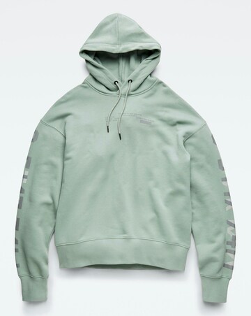 G-Star RAW Iceberg Green Graphic Sleeve Hoodie