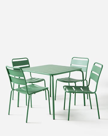 Rio Metal 4 Seater Dining Set
