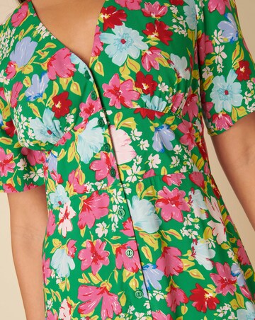 Nobody's Child Alexa Midi Dress Lily Floral Green