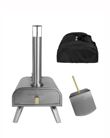 George Foreman 16" Stainless Steel Wood Pellet Pizza Oven