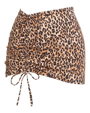 Simply Be Leopard Print Bikini Skirt