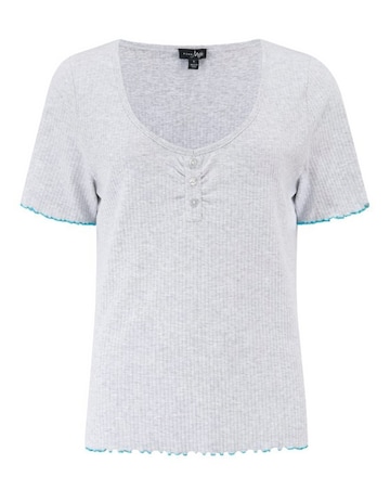 Pour Moi Ribbed Jersey Baby Overlock Short Sleeve Pyjama Set