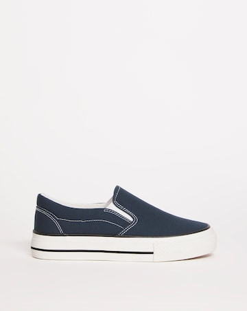 Nielson Slip On Chunky Sole Trainers - Wide Fit (E)