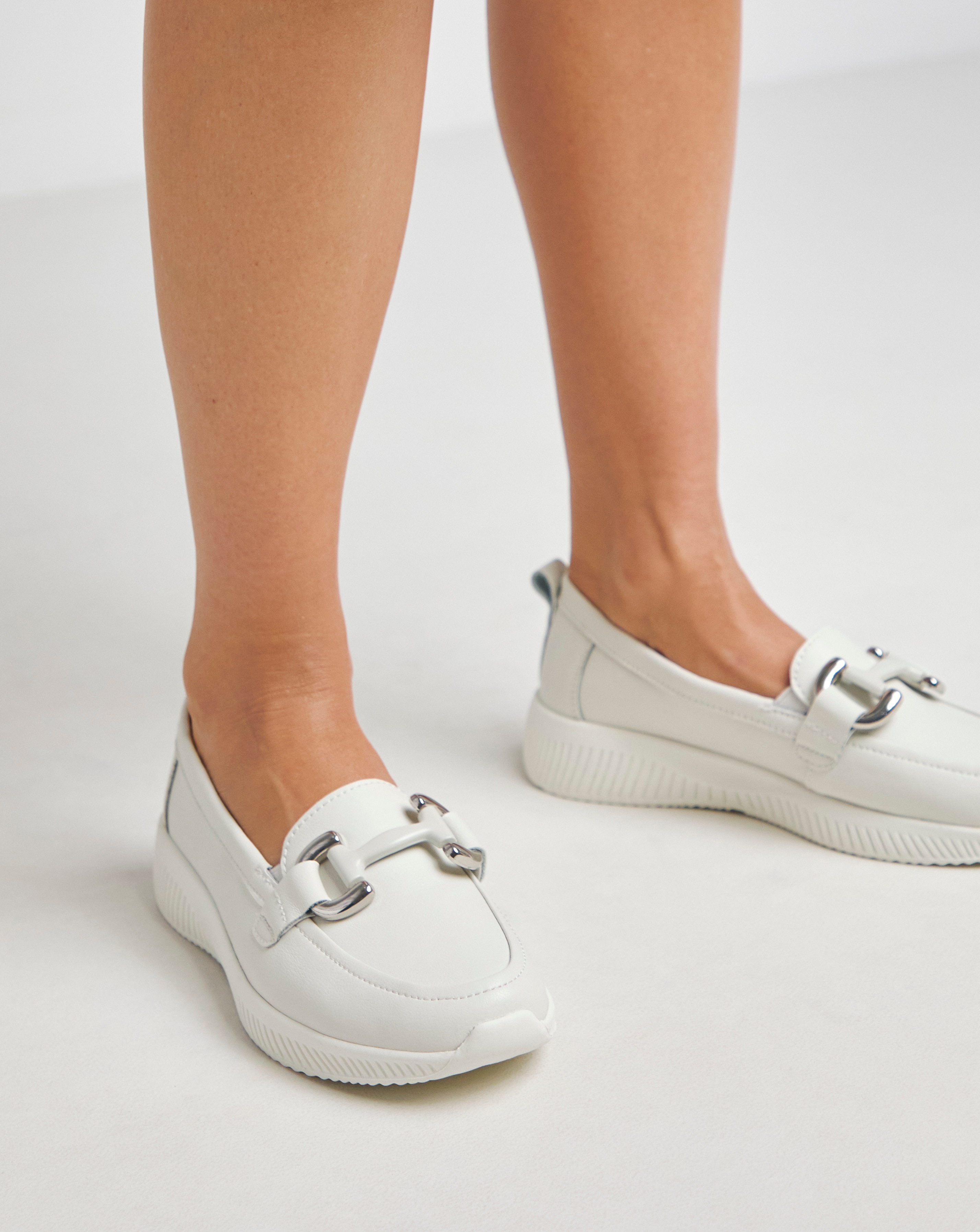 Heavenly Soles Lynn Sporty Loafers With Trim - Extra Wide Fit (EEE