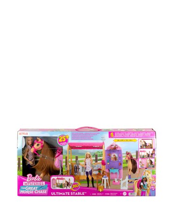 Barbie Mysteries The Great Horse Chase Ultimate Stable Playset with Doll