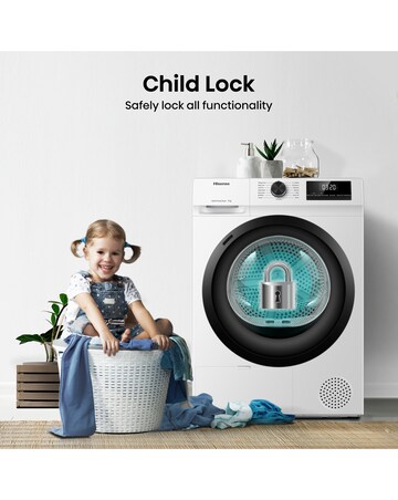 Hisense DH1Q802BW2 1 Series 8kg Heat Pump Dryer - White