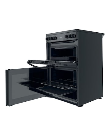 Indesit ID67V9KMB/UK 60cm Electric Double Cooker + Installation