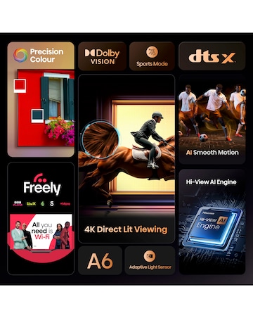 Hisense 58A6QTUK 58in 4K Ultra HD HDR LED Smart TV