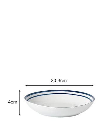 Waterside Blue Bistro 80 Piece Dinner Set