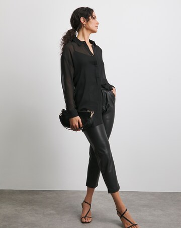 Chiffon Oversized Shirt with Cami