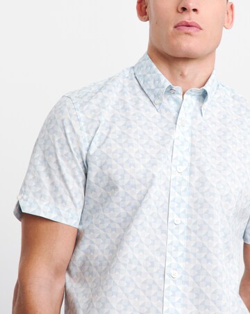 Ben Sherman Geo Print Short Sleeve Shirt