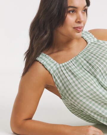 Gingham Soft Cotton Cami Pyjama Set