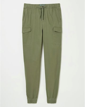 FatFace Kent Cuffed Cargo Trousers - Olive Green