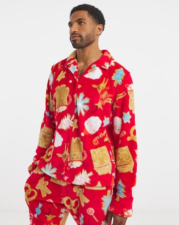 Pretty Secrets Christmas Fleece Matching Family Pyjamas Mens