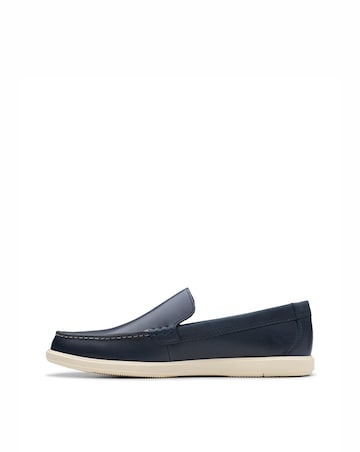 Clarks Bratton Loafer - Navy Leather
