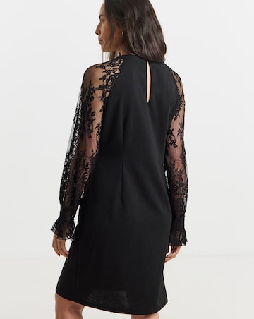 Lace Sleeve Shift Dress