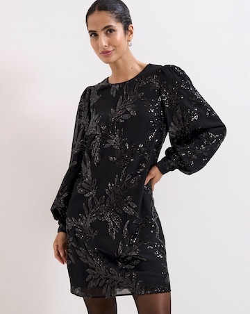 Phase Eight Odette Sequin Black Dress